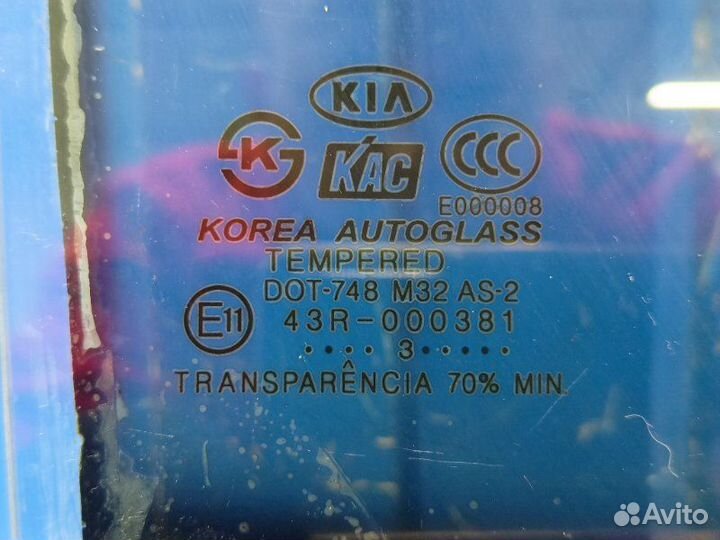 Стекло заднее правое Kia Rio 1 1.5 A5D 2003