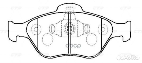Колодки CTR GK0160 (CKF-15) GK0160 CTR