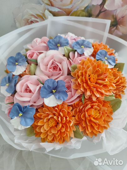 Съедобные букеты из зефира