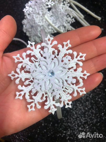 Ободок снежинки для Натальи