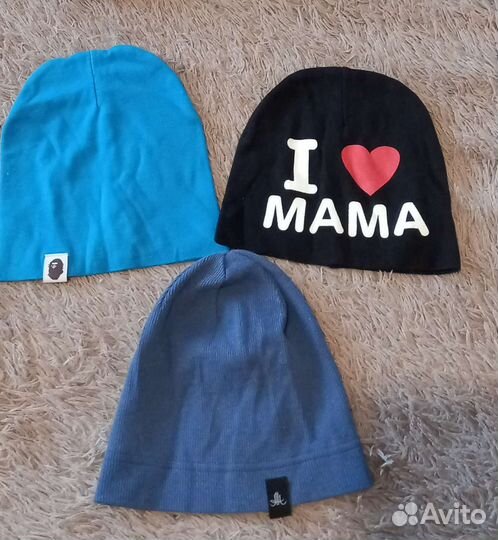 Шапки детские для мальчиков 2- 3 года