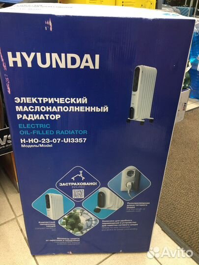 Электрический маслонаполненный радиатор hyundai