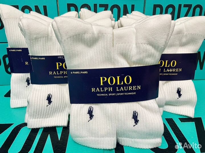 Носки Ralph Polo Lauren 6шт