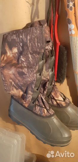 Сапоги зимние на шипах