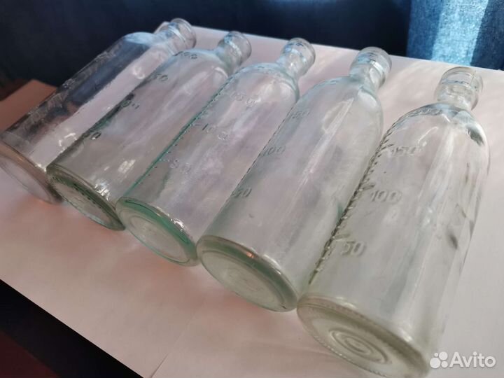 Бутылочки стеклянные