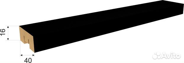 Рейка мдф интерьерная Бриона