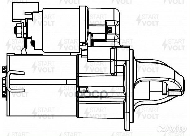 LST 0808 стартер 0.9Kw, Z9 Hyundai Solaris, K