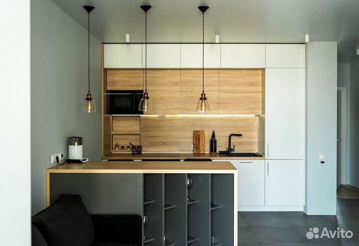 Кухня с островом по вашим размерам на заказ