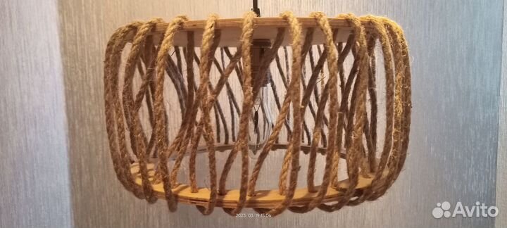 Люстра скандинавская эко. D33 H19 / Е27 бронза