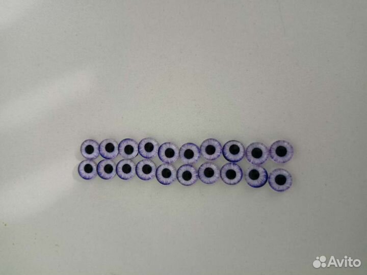 Глазки кабошоны стеклянные