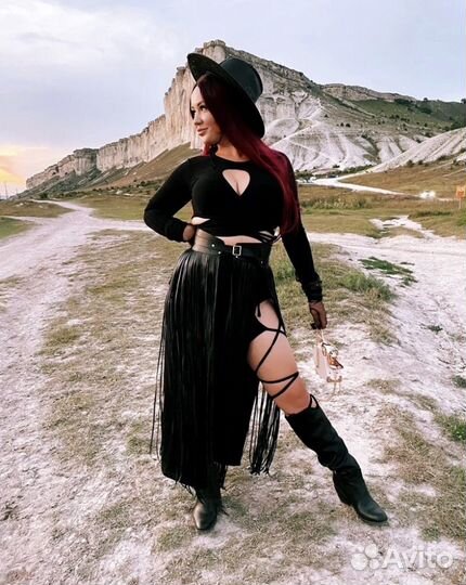 Пояс с бахромой