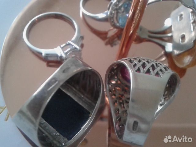 Кольца,серьги.Серебро.Винтаж