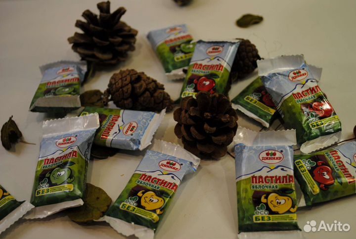 Пастила яблочная без сахара, от 100 г