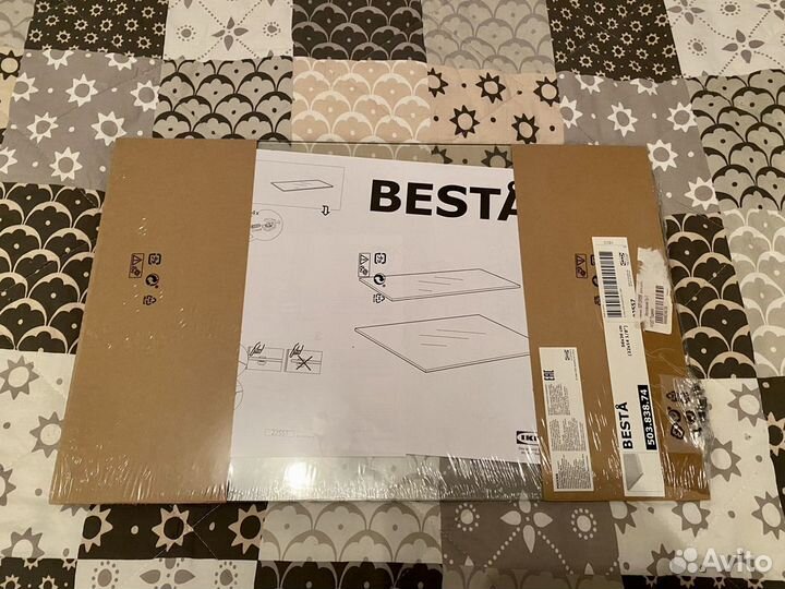 Полка IKEA бесто стеклянная