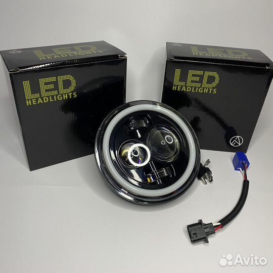 Диодные фары на Ниву