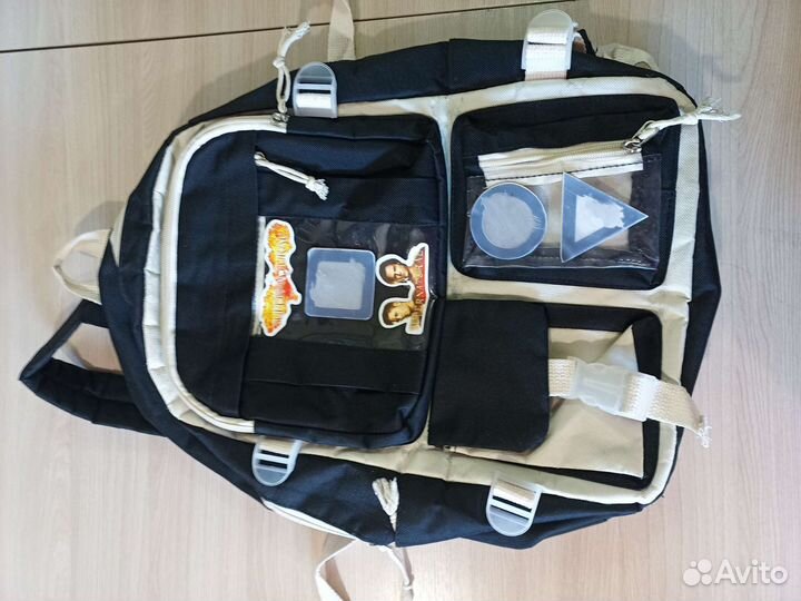 Рюкзаки, сумочка, пеналы и касса букв