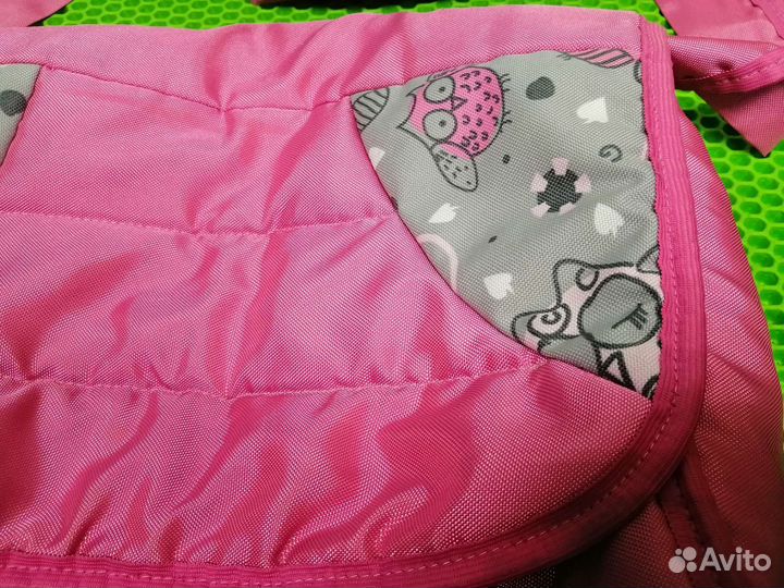 Cумка для детской коляски, розовая