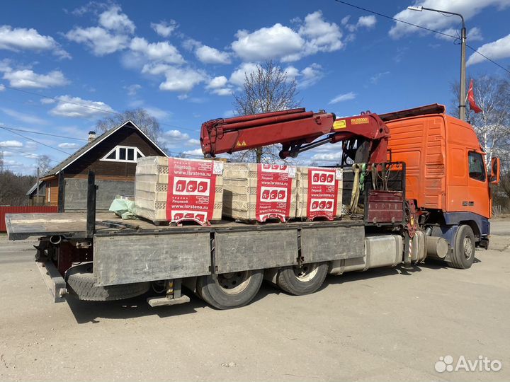 Аренда и услуги манипулятора, стрела 8 т, борт 15 т, 6.5 м