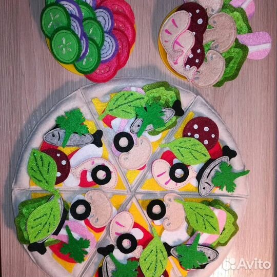 Пицца из фетра