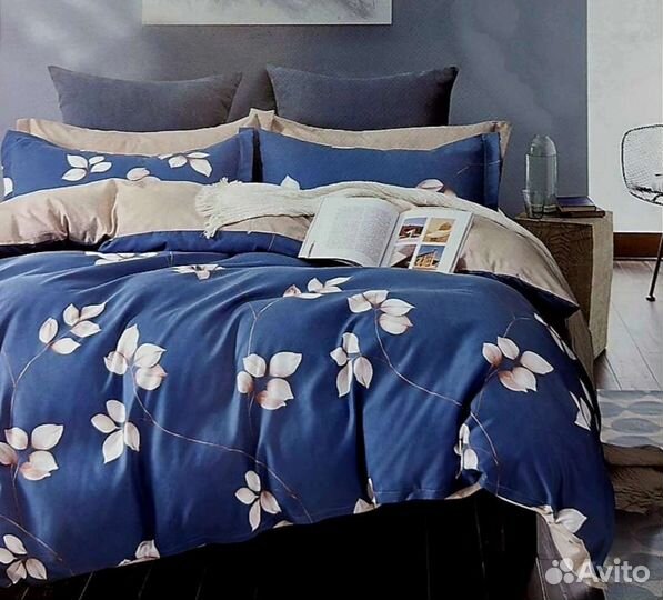Постельное белье 2х-спальное,хлопок. 