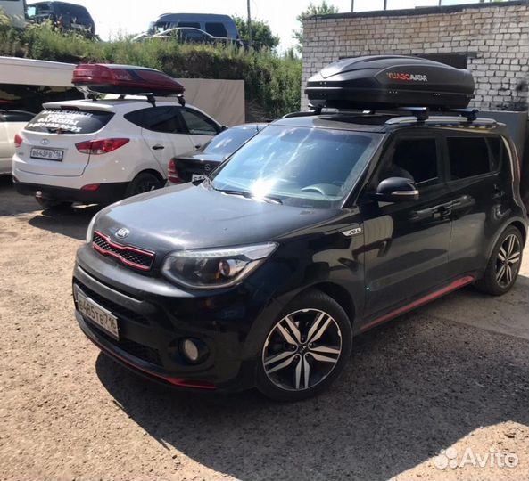 Бокс на крышу Kia Soul аэро