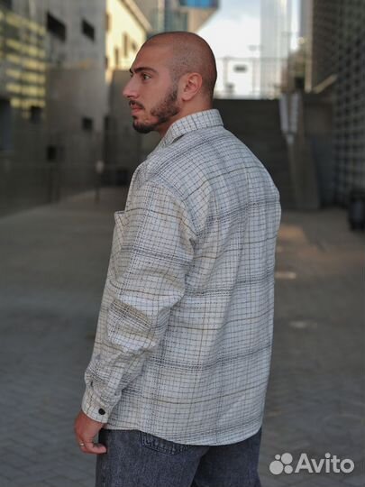 Теплая мужская рубашка