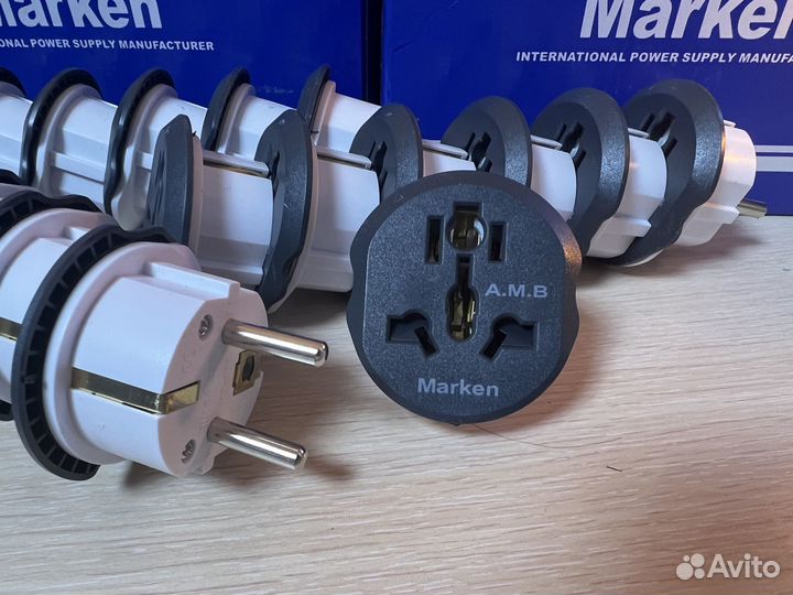 Переходник розетки с китайской вилки 16А Marken