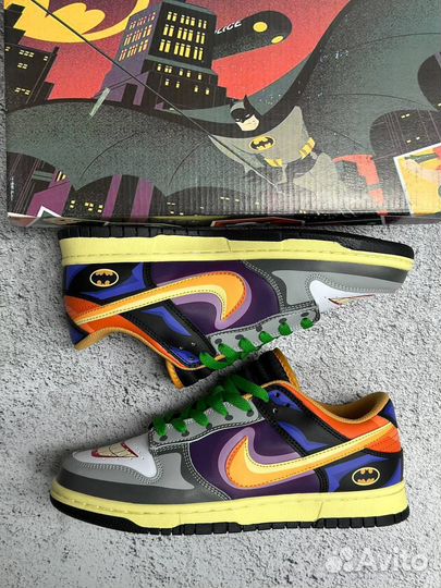 Кроссовки мужские Nike Dunk Batman Joker Найки