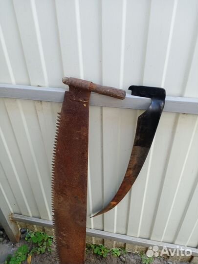 Ручная коса и пила. СССР