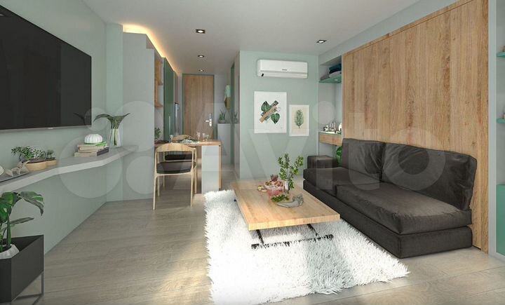 Квартира-студия, 28 м² (Таиланд)