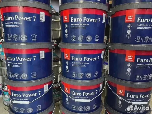 Краска Тиккурила Евро-7 Tikkurila Euro Power 7