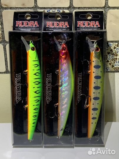 3 Воблера Osp Rudra 130 sp на щуку набором