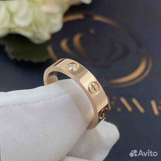 Обручальное кольцо Cartier Love, розовое золото