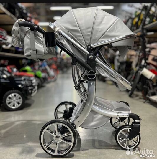 Dalux 608 (Luxmom экокожа) коляска 3в1