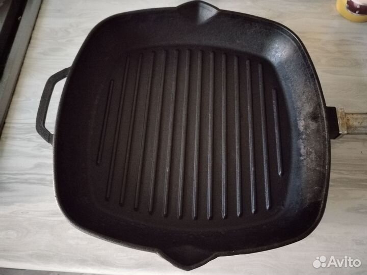 Чугунная сковорода гриль
