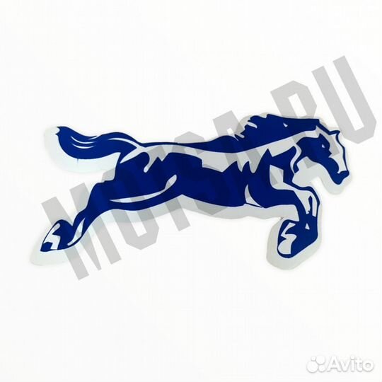 Наклейка Бегущая лошадь (10х5)