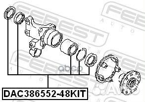 К-кт подшипника ступ. зад. Subaru Legacy