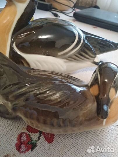 Вазочка утка и статуэтки утки