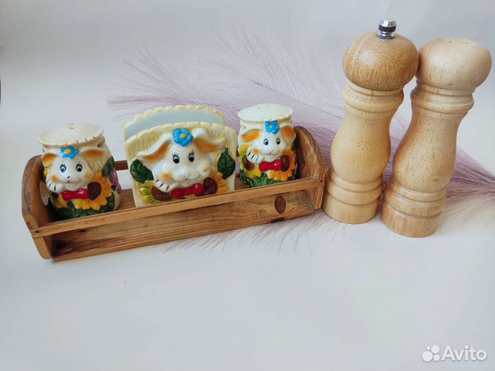 Набор для специй винтаж баночки