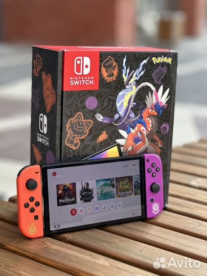 Новая Nintendo Switch Oled Limited Edition+Чип+256