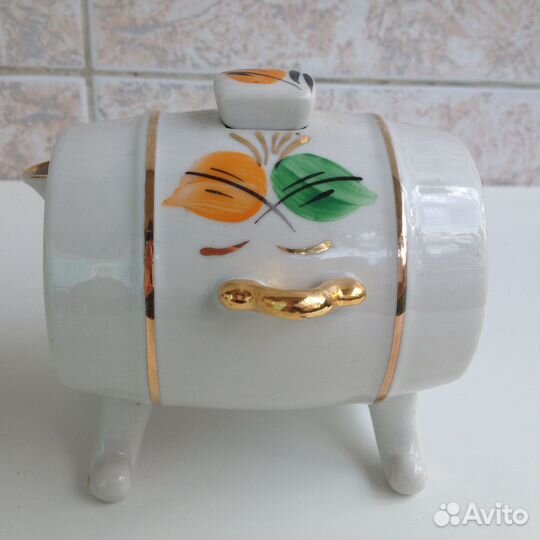 Сысерть бочонок для вина фарфор СССР 70е Винтаж Кл