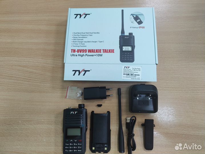 TYT TH-UV99 рация оригинал Type-C 10 Ватт новые