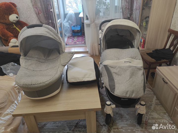 Коляска bebetto murano 2 в 1