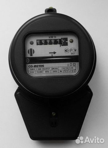 Антикварный электросчетчик со-И6106