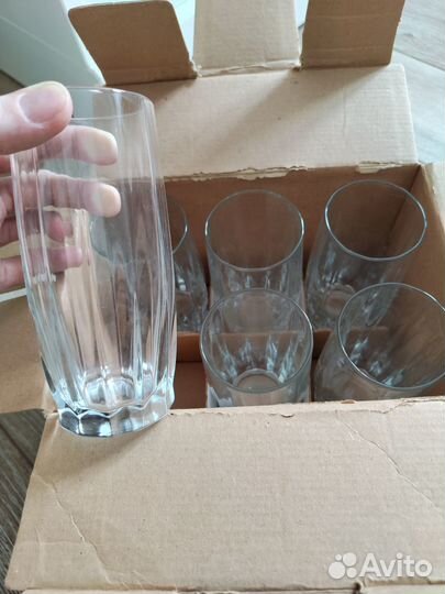 Стаканы из стекла новые