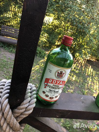 Бутылка спирт Poyal 1л времен СССР