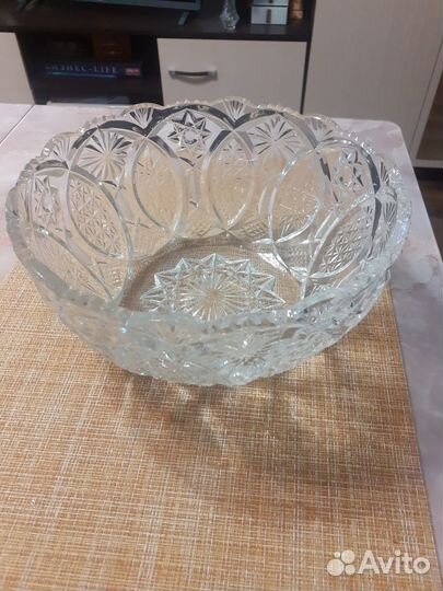 Салатница хрустальная СССР