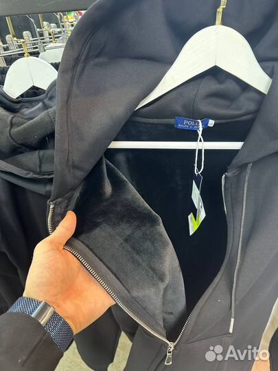 Зип худи polo ralf lauren на флисе