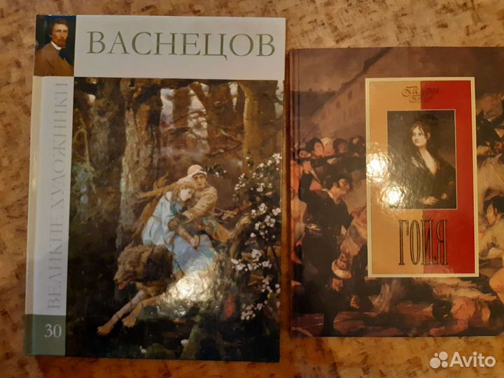 Книги Васнецов и Гойя