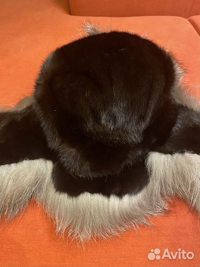 Шапка ушанка норковая женская